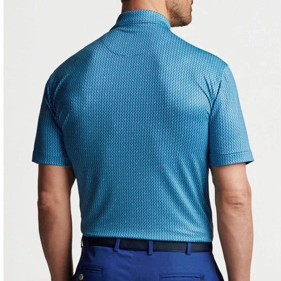 Peter Millar Men's Sport Navy‎ Ralph Performance Jersey Polo XL New With Tags